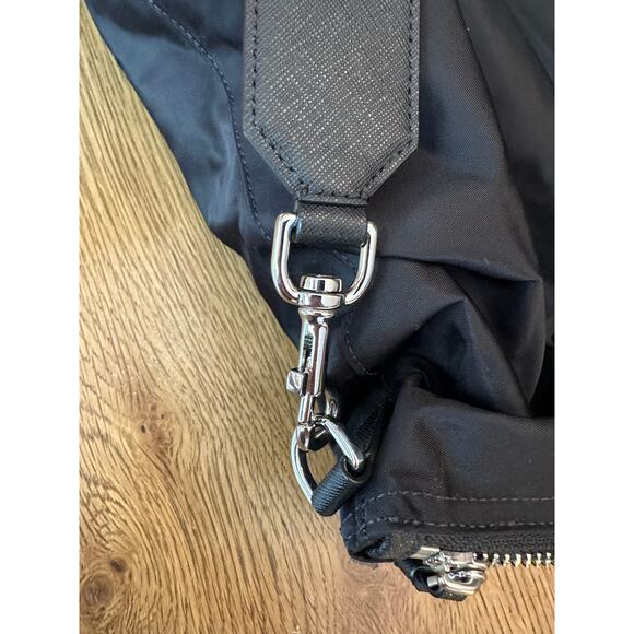 NWT Tory Burch $(328) Nylon Virginia Tote Bag Black - Picture 9 of 11